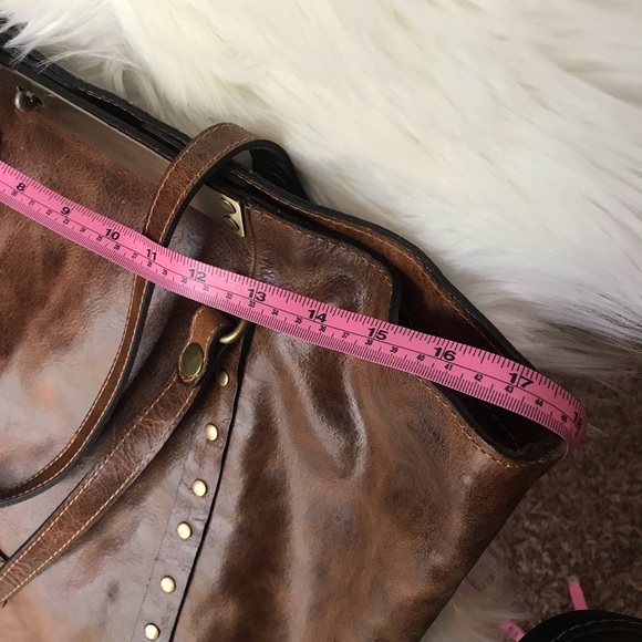 PATRICIA NASH 🤎 Benvenuto Leather Tote Distressed Cognac - Picture 13 of 15